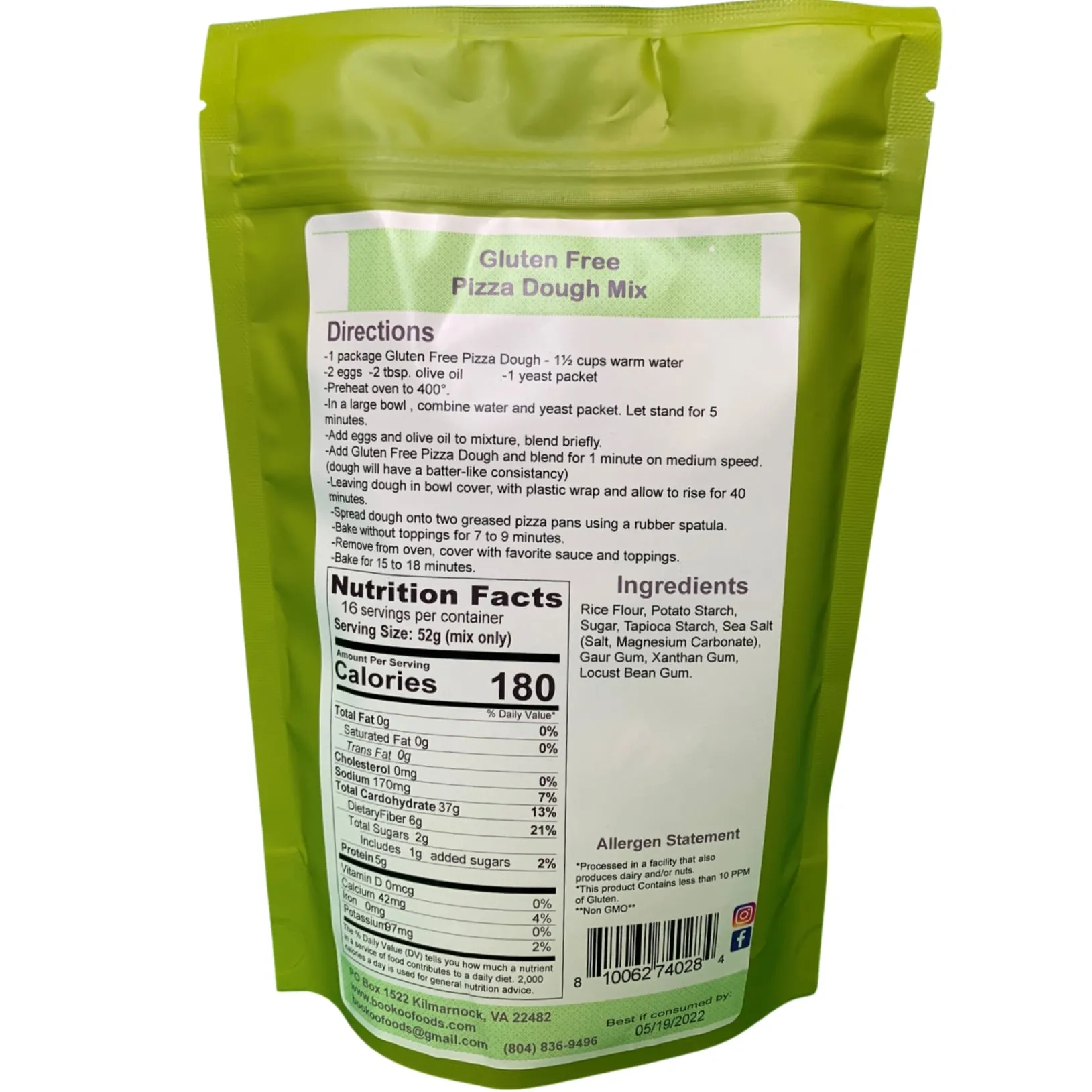Gluten Free Pizza Dough Mix
