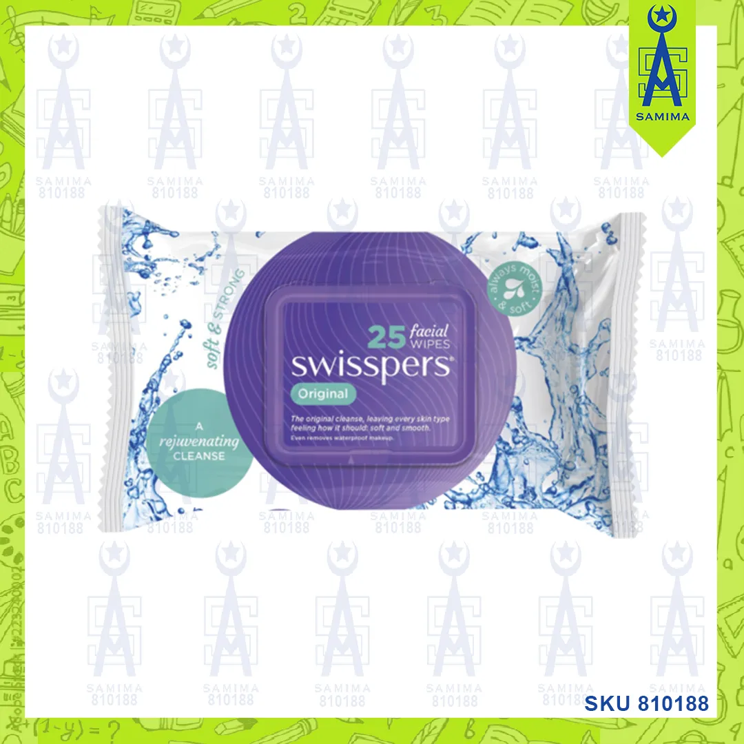 SWISSPERS ORIGINAL FACIAL WIPES 25'S / PACK